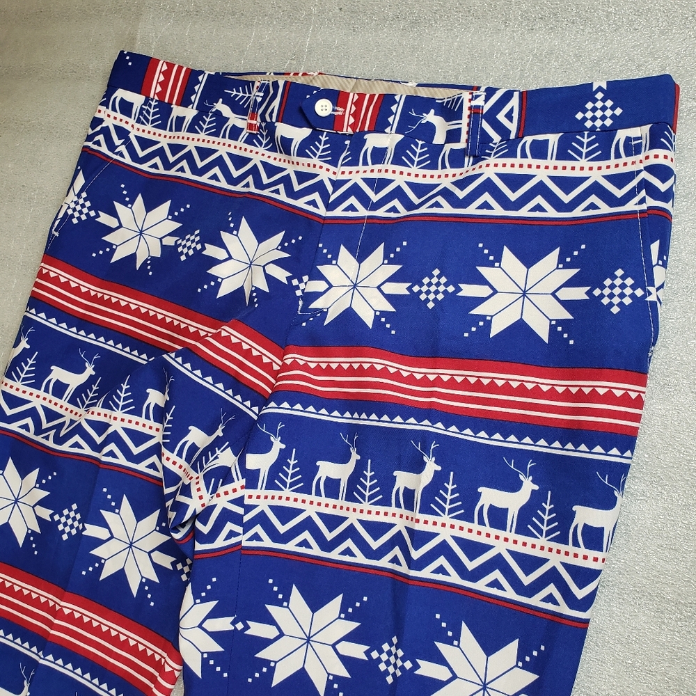 OPPOSUITS Men's 42x32 Christmas Holiday Print Fun Party Pants